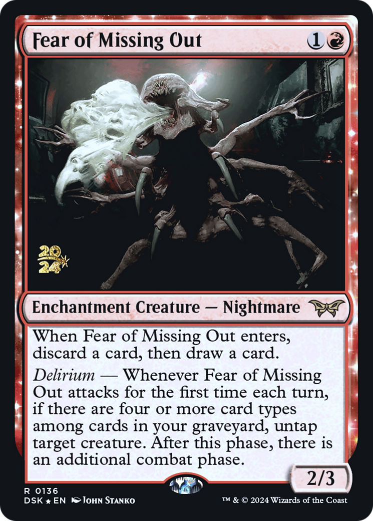Fear of Missing Out - Prerelease Promo [PDSK-136s]
