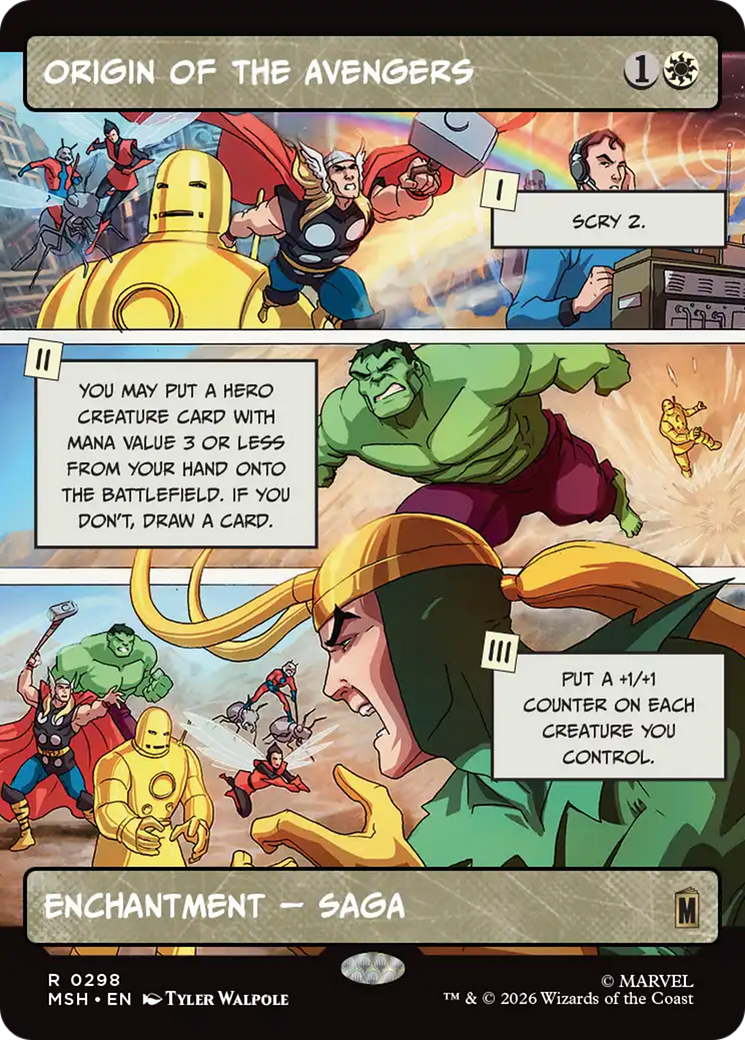 Origin of the Avengers - Borderless - Showcase [MSH-298]