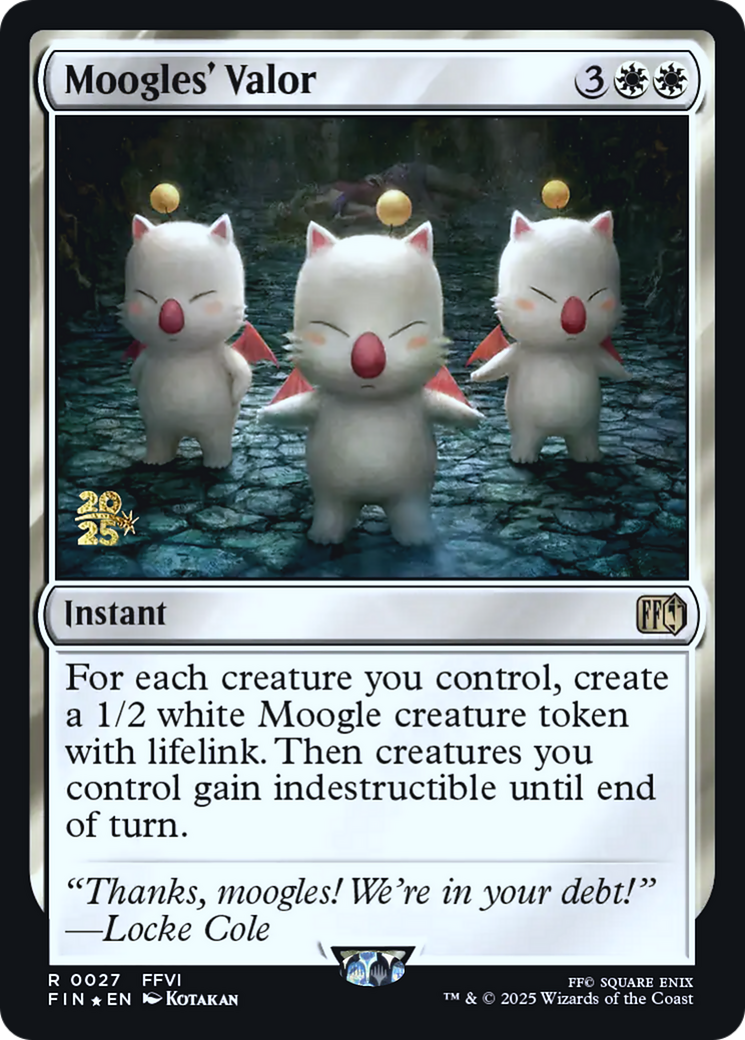 Moogles' Valor - Prerelease Promo [PFIN-27s]