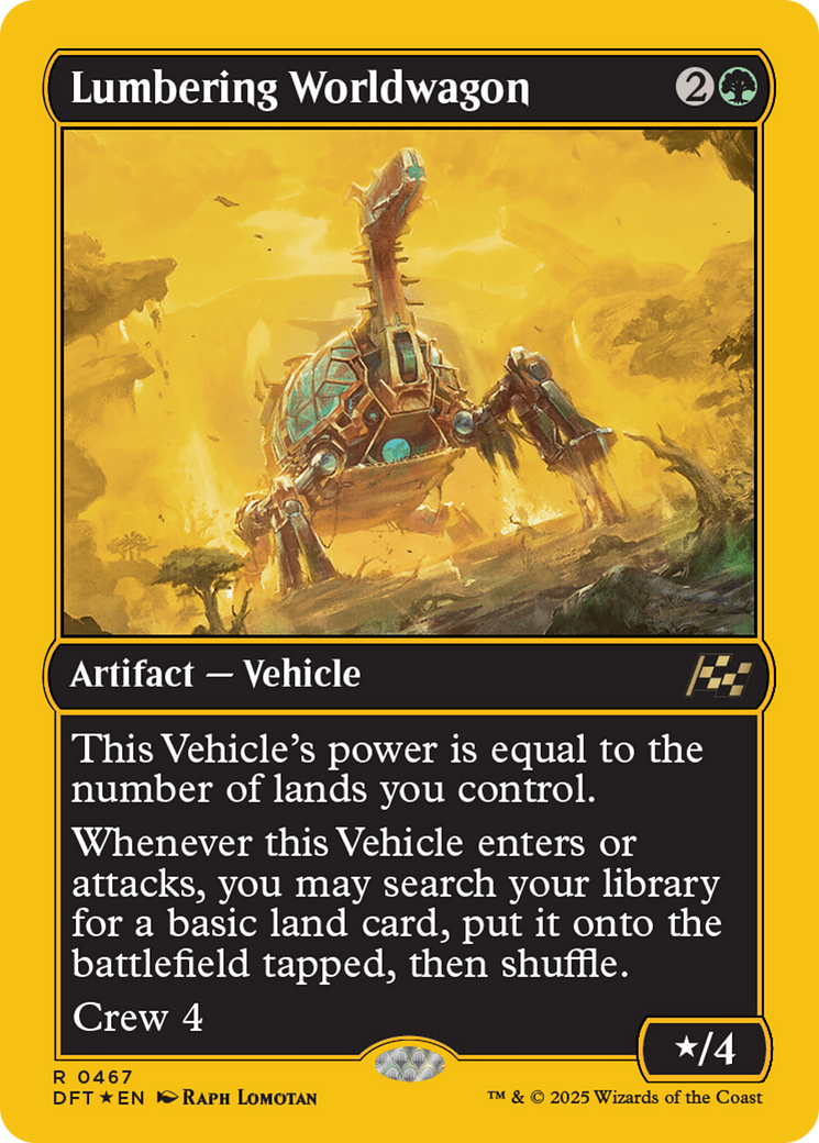 Lumbering Worldwagon - First Place Foil [DFT-467]