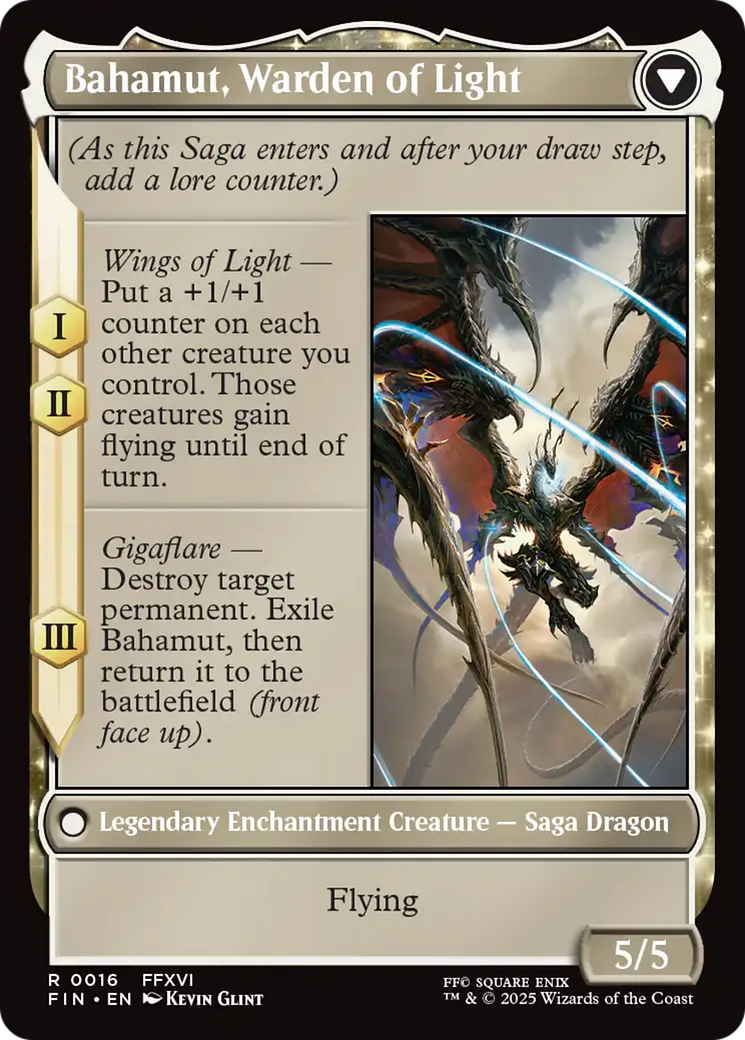 Dion, Bahamut's Dominant // Bahamut, Warden of Light [FIN-16]