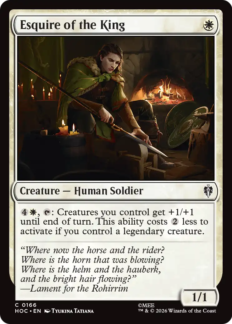 Esquire of the King [HOC-166]