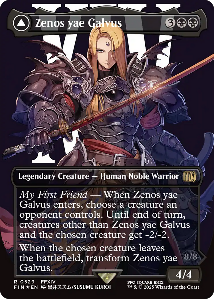 Zenos yae Galvus // Shinryu, Transcendent Rival - Borderless - Surge Foil - Full Art [FIN-529]