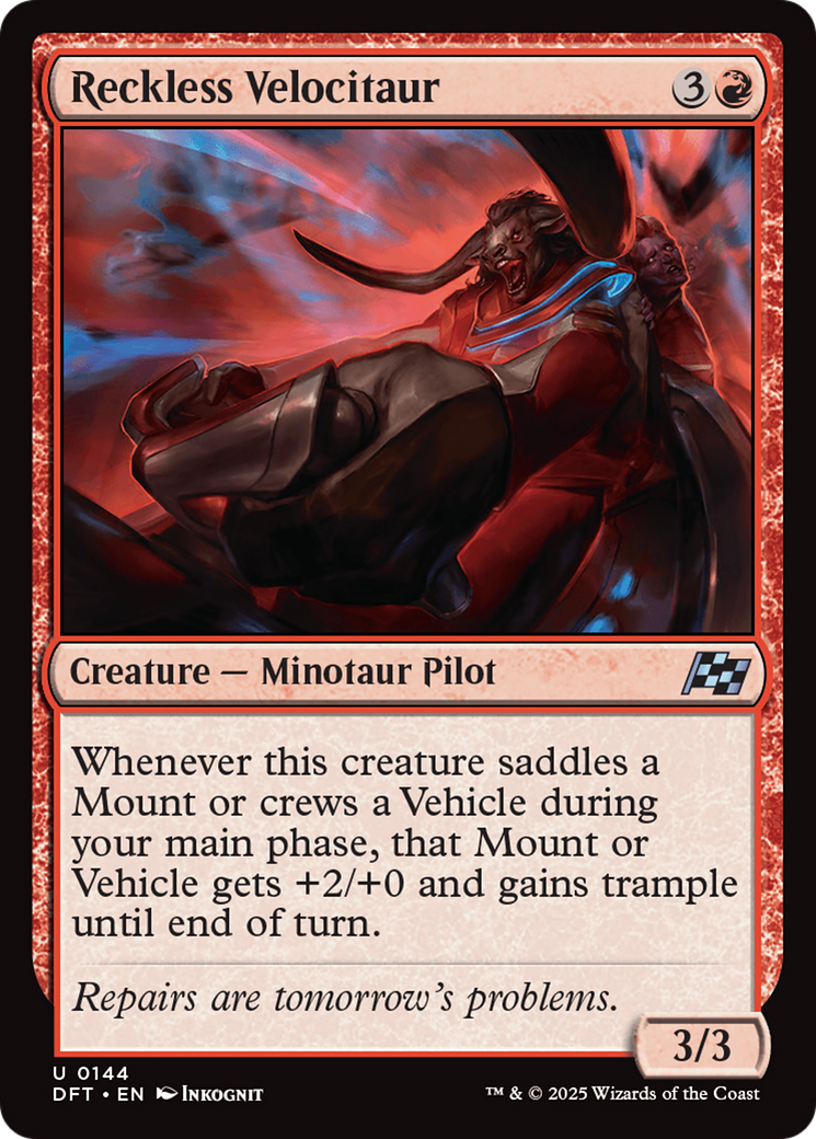 Reckless Velocitaur [DFT-144]