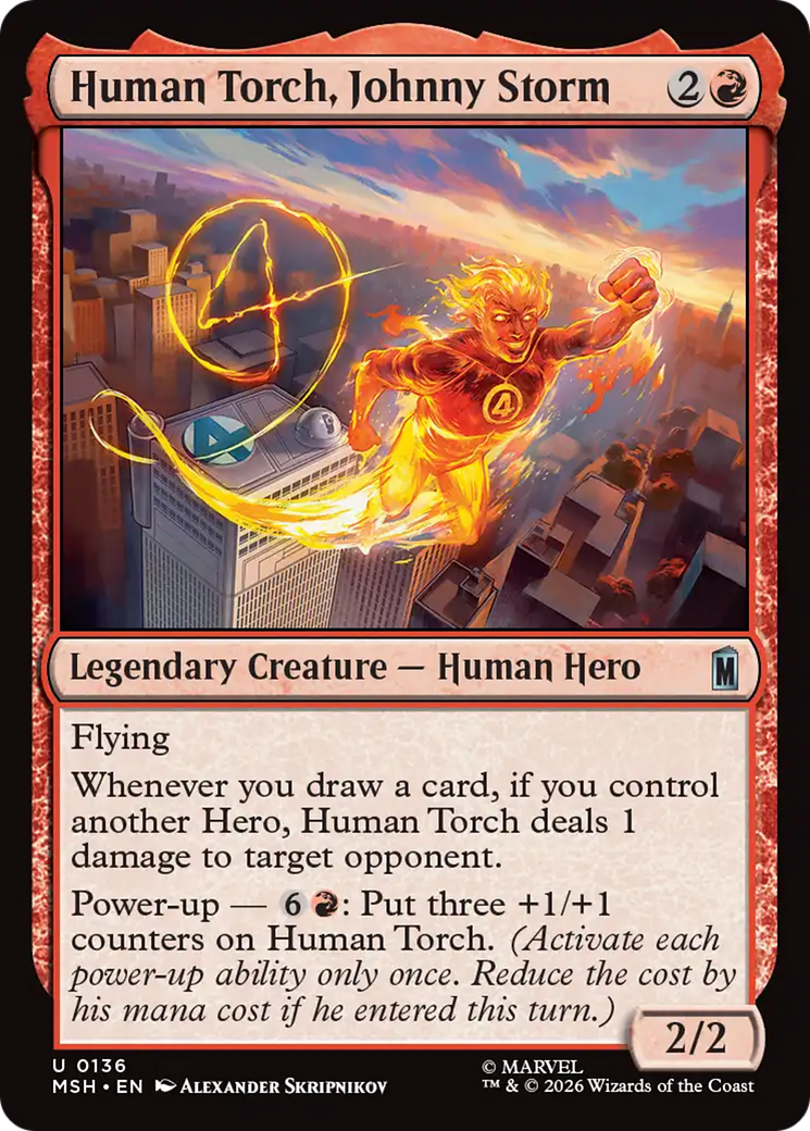 Human Torch, Johnny Storm [MSH-136]