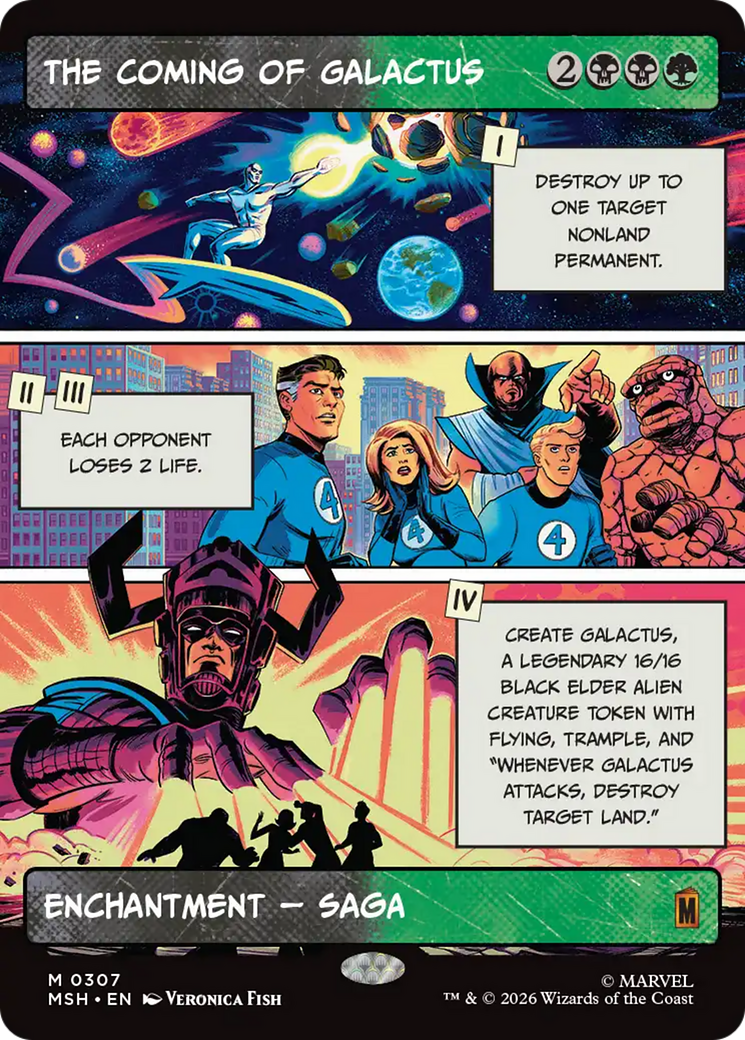 The Coming of Galactus - Borderless - Showcase - Full Art [MSH-307]