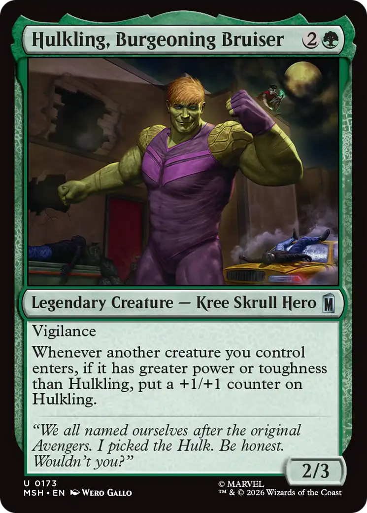 Hulkling, Burgeoning Bruiser [MSH-173]
