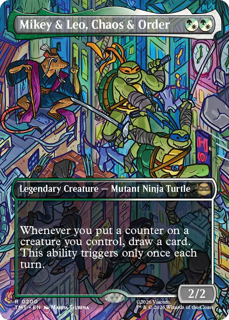Mikey & Leo, Chaos & Order - Borderless - Full Art [TMT-200]