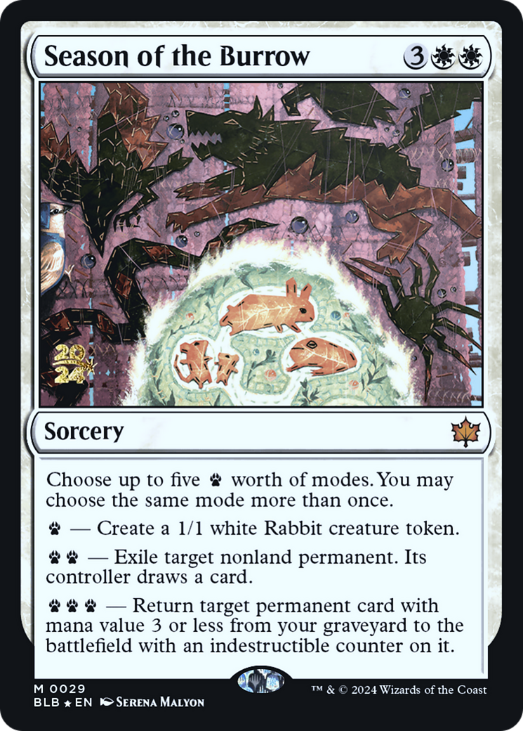 Season of the Burrow - Prerelease Promo [PBLB-29s]