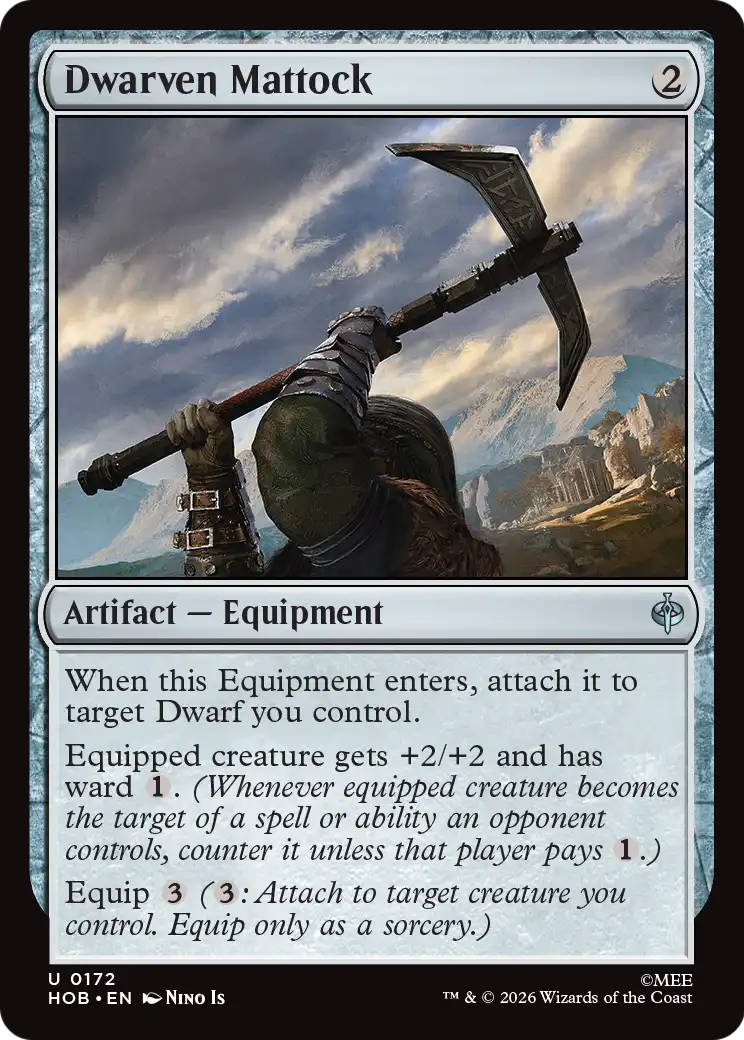Dwarven Mattock [HOB-172]