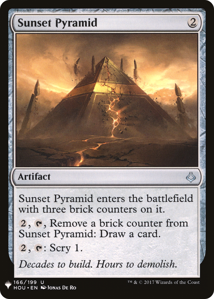 Sunset Pyramid [PLST-HOU-166]