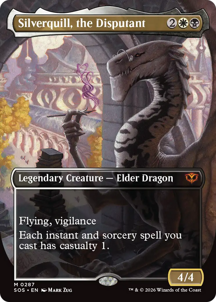 Silverquill, the Disputant - Borderless - Full Art [SOS-287]