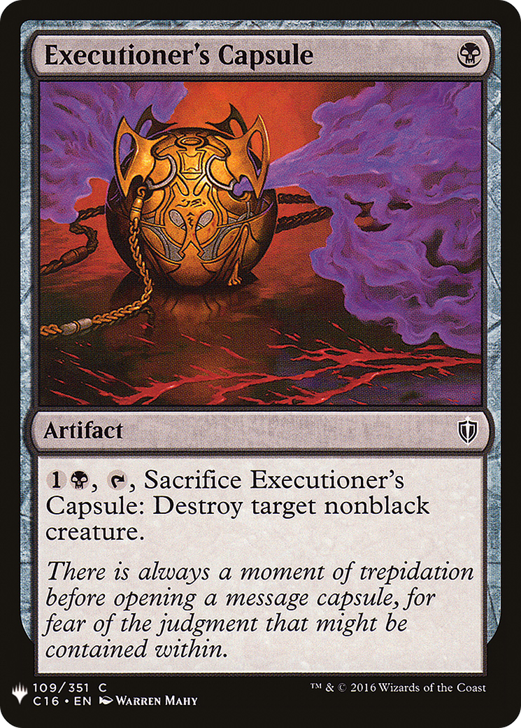 Executioner's Capsule [PLST-C16-109]