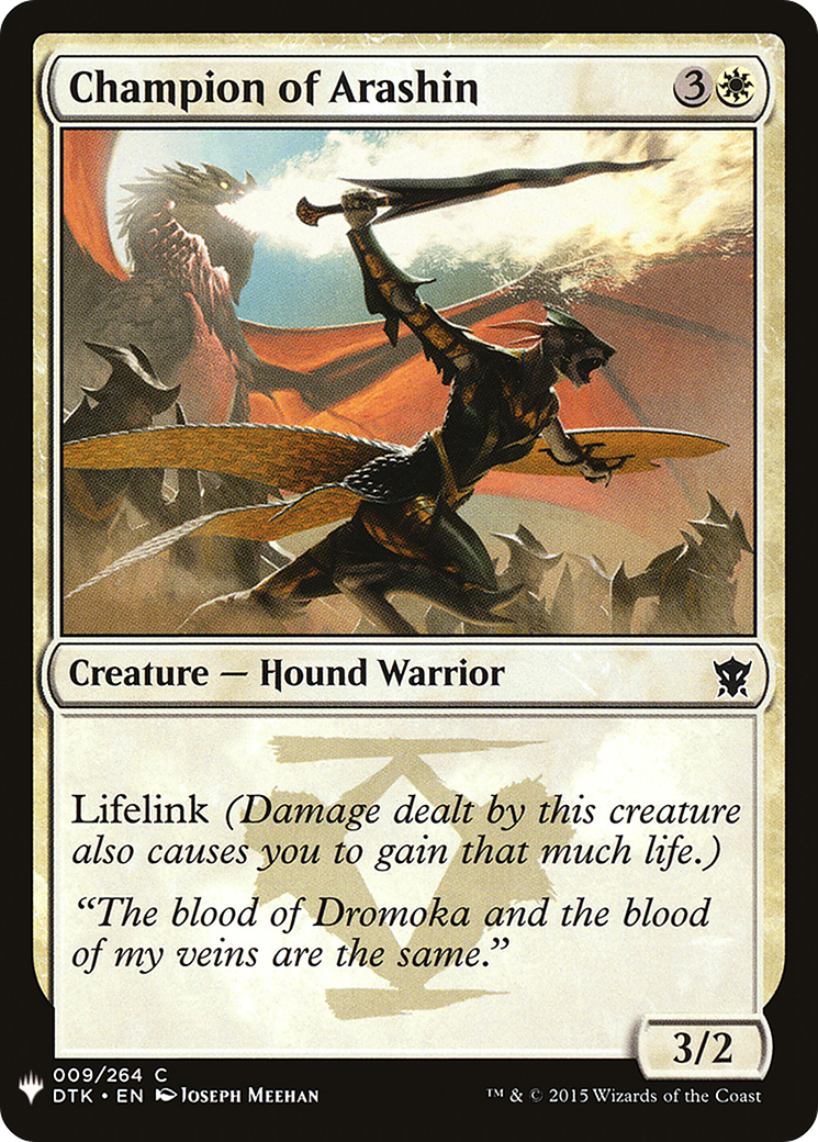 Champion of Arashin [PLST-DTK-9]