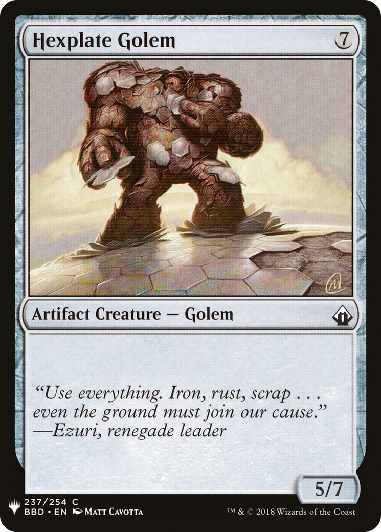 Hexplate Golem [PLST-BBD-237]