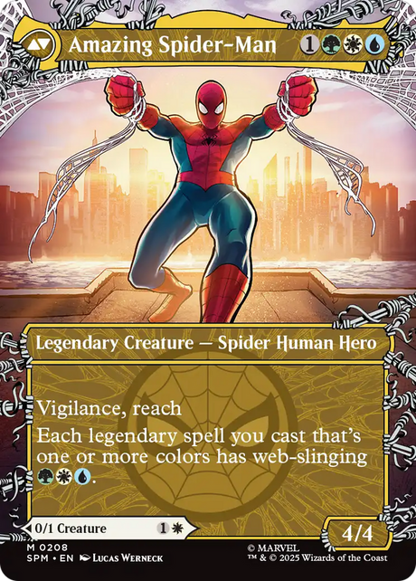 Peter Parker // Amazing Spider-Man - Borderless - Showcase - Full Art [SPM-208]
