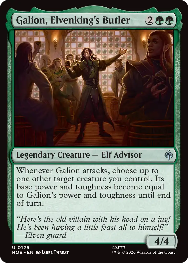 Galion, Elvenking's Butler [HOB-125]