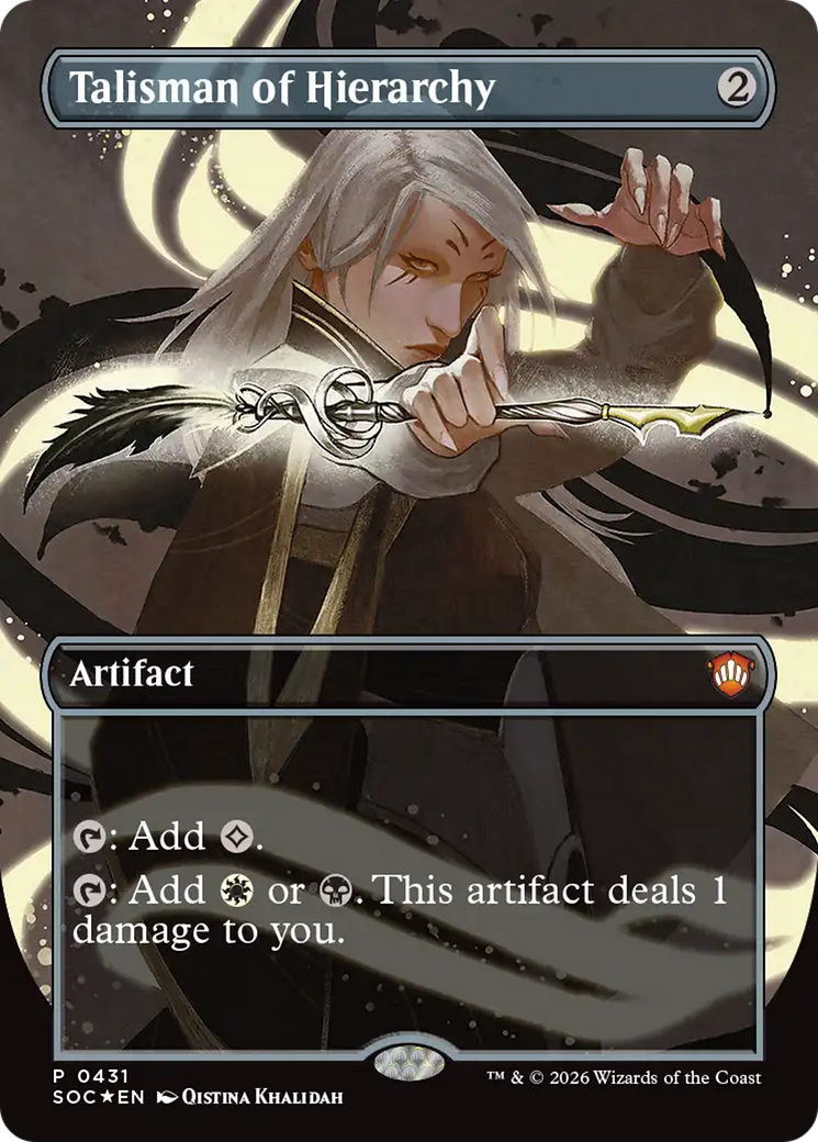 Talisman of Hierarchy - Borderless - Full Art - Promo [SOC-431]