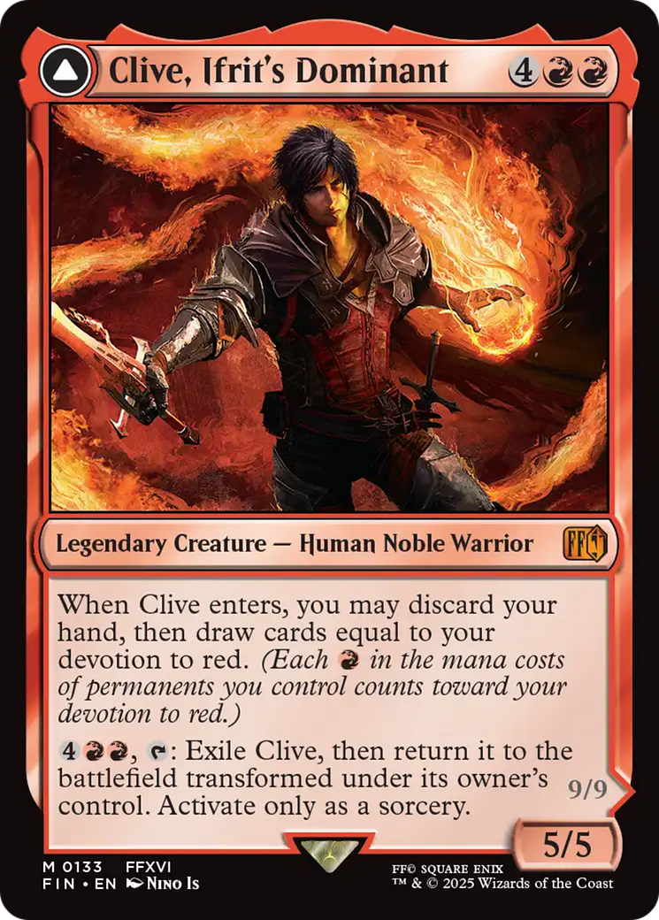 Clive, Ifrit's Dominant // Ifrit, Warden of Inferno [FIN-133]