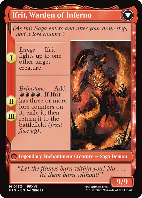 Clive, Ifrit's Dominant // Ifrit, Warden of Inferno [FIN-133]