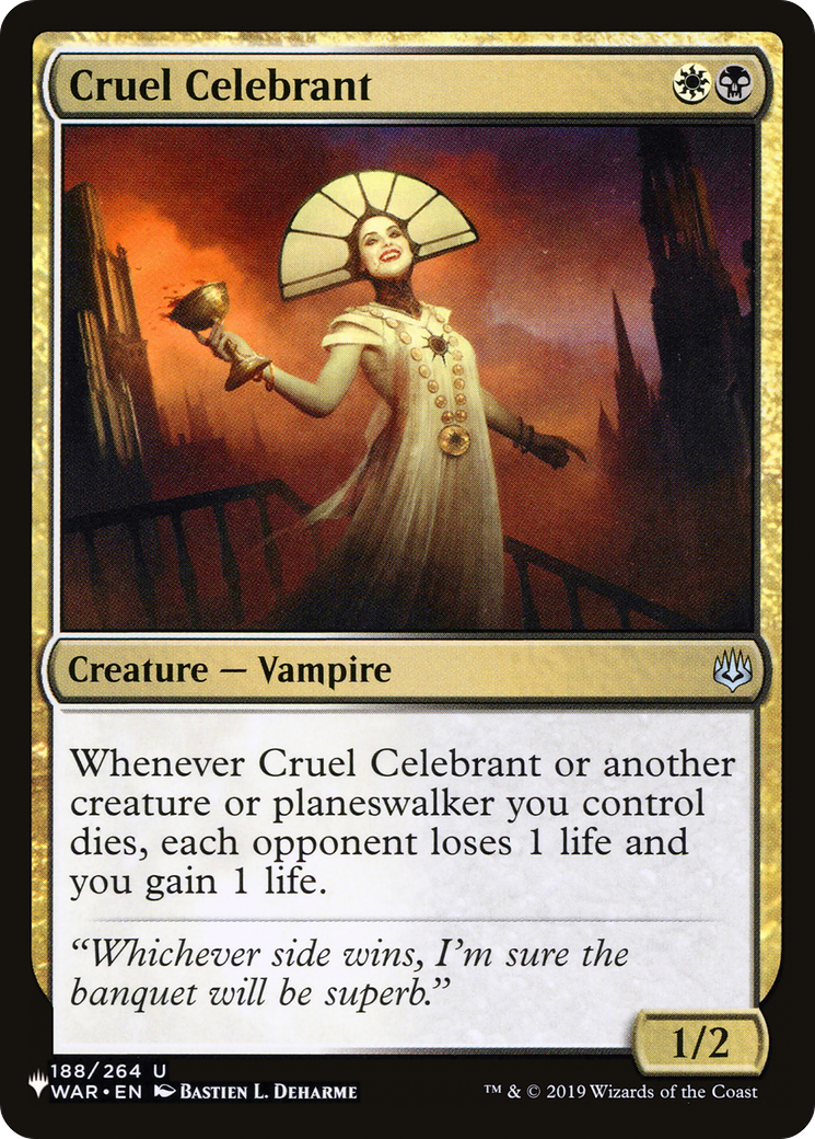 Cruel Celebrant [PLST-WAR-188]