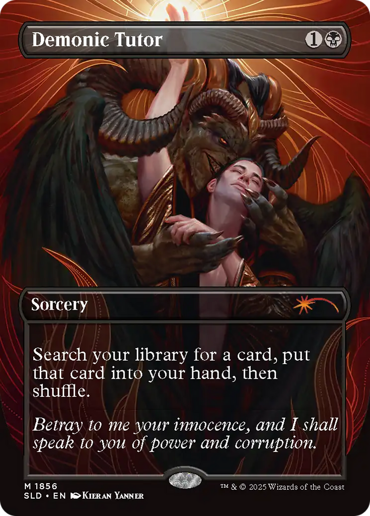 Demonic Tutor - Borderless - Full Art [SLD-1856]