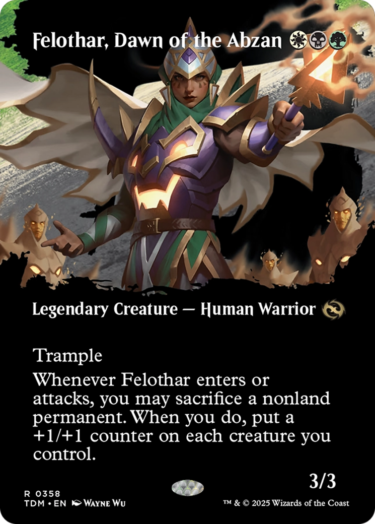 Felothar, Dawn of the Abzan - Borderless - Showcase - Full Art [TDM-358]