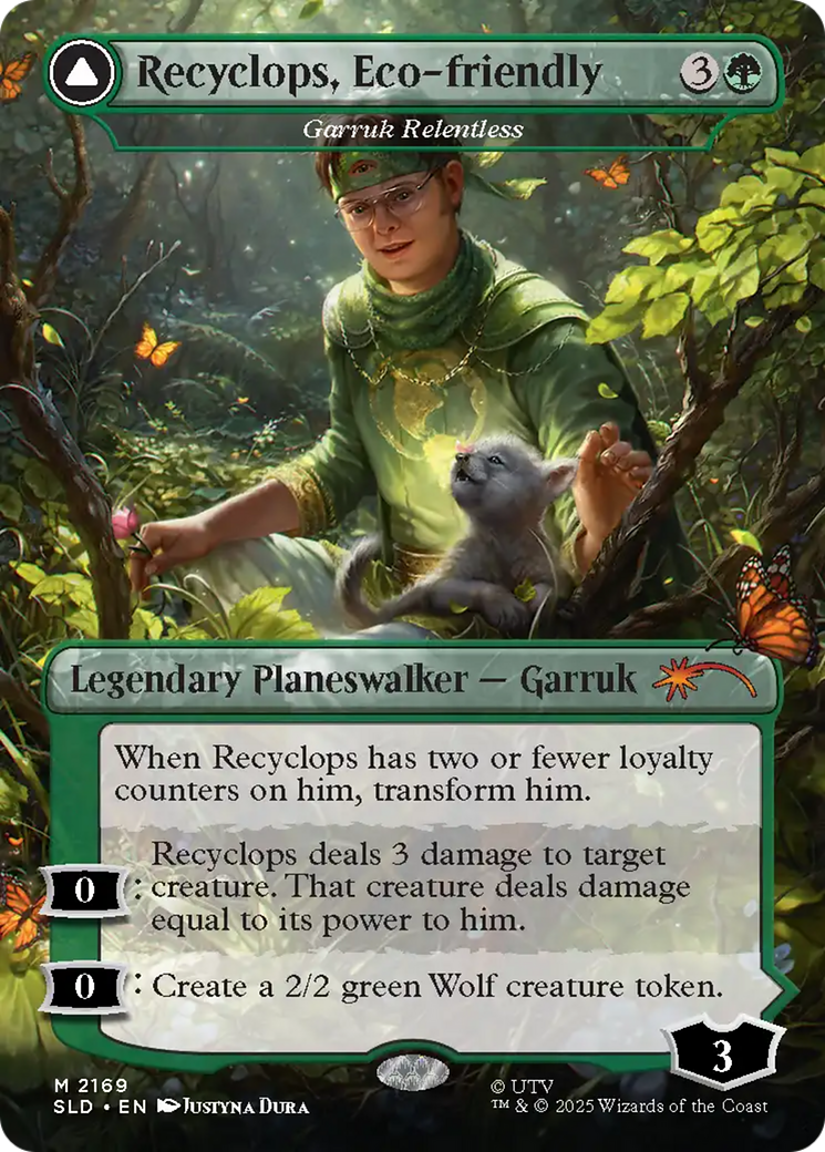 Garruk Relentless // Garruk, the Veil-Cursed - Borderless - Full Art [SLD-2169]