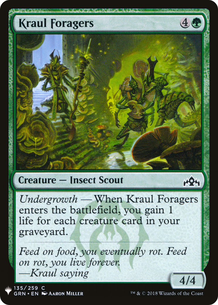Kraul Foragers [PLST-GRN-135]