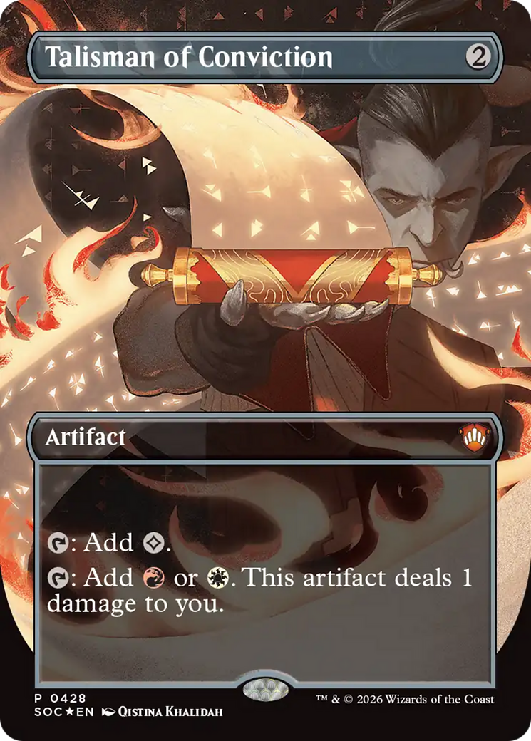 Talisman of Conviction - Borderless - Full Art - Promo [SOC-428]