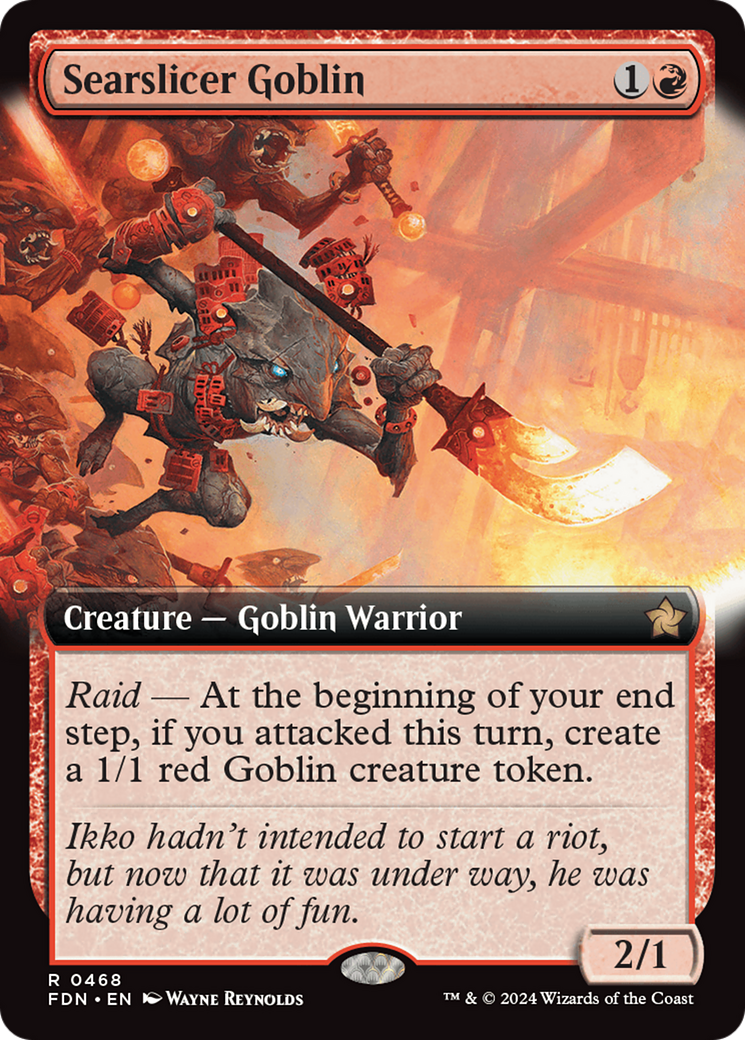 Searslicer Goblin - Extended Art [FDN-468]