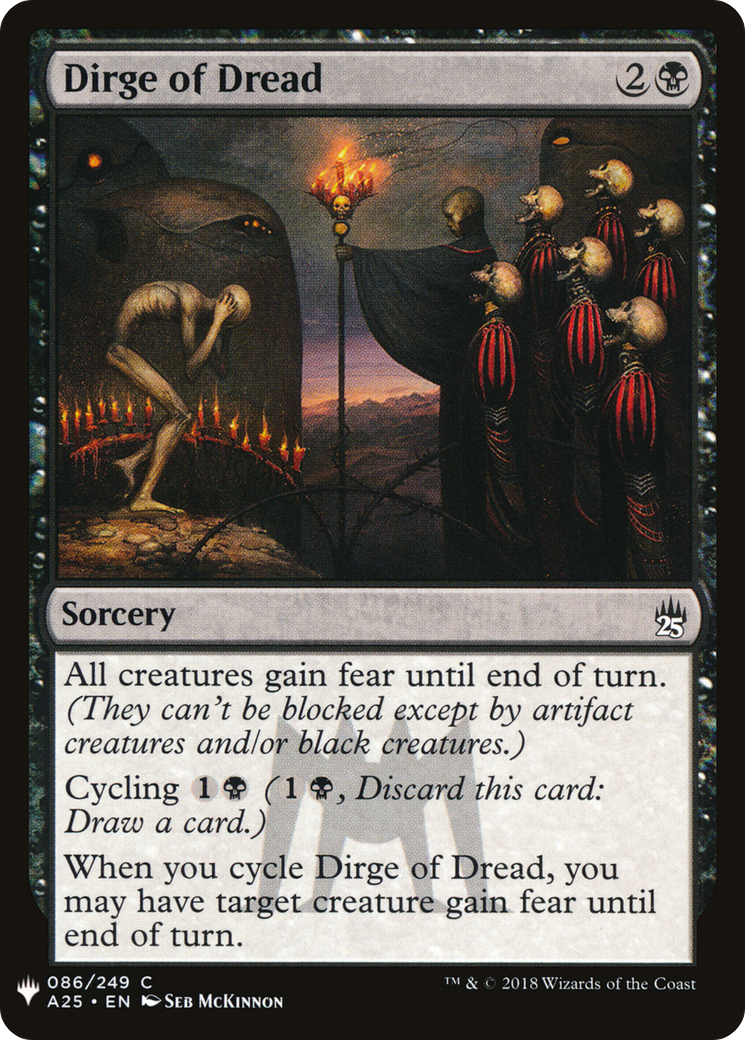 Dirge of Dread [PLST-A25-86]