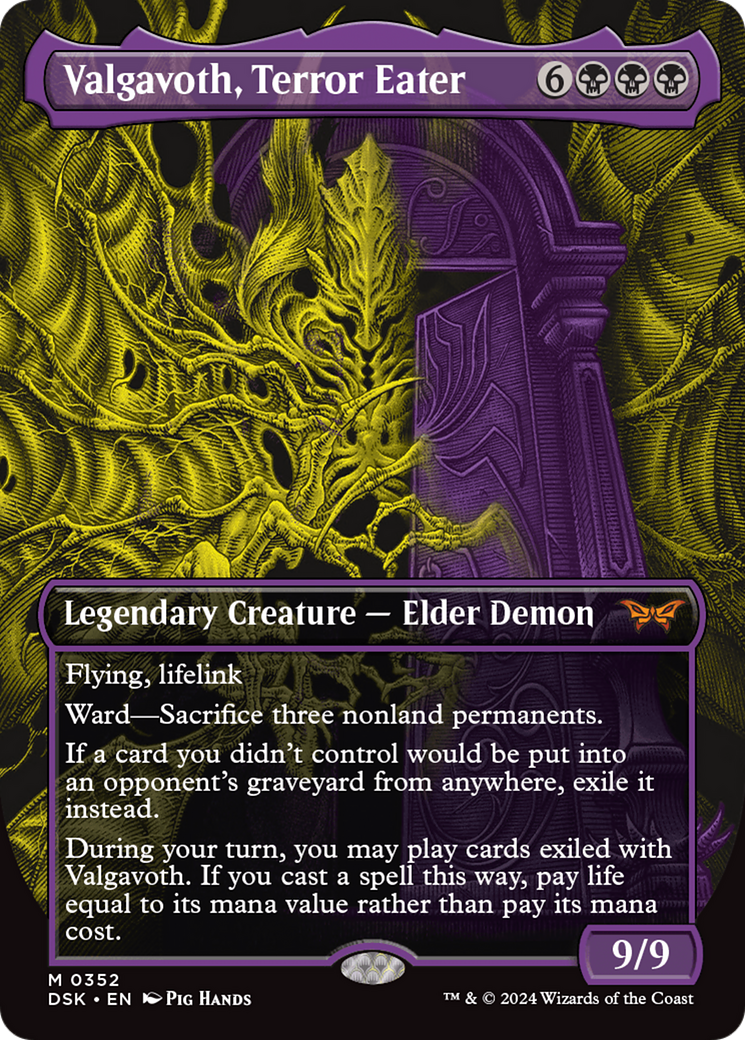Valgavoth, Terror Eater - Borderless - Full Art [DSK-352]