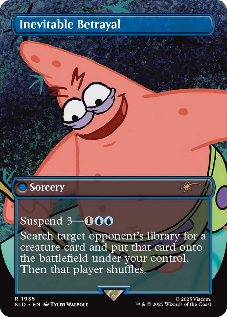 Inevitable Betrayal - Borderless - Full Art [SLD-1935]