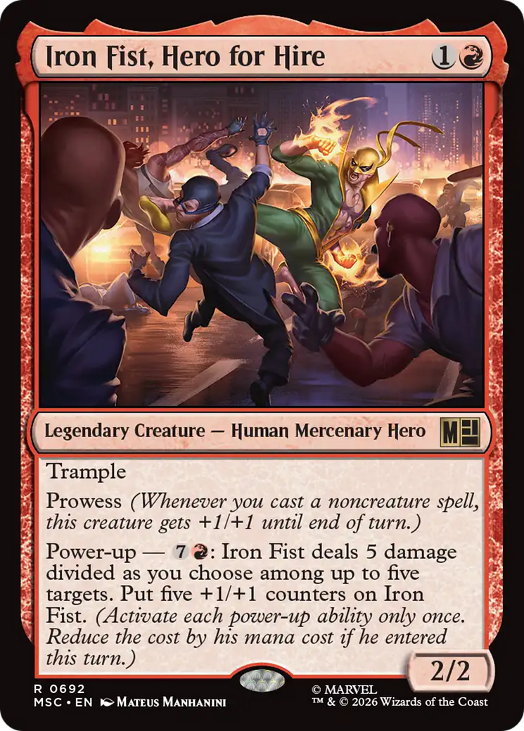 Iron Fist, Hero for Hire [MSC-692]