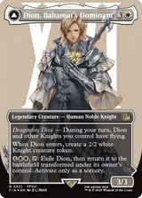 Dion, Bahamut's Dominant // Bahamut, Warden of Light - Borderless - Surge Foil - Full Art [FIN-521]