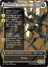 Dion, Bahamut's Dominant // Bahamut, Warden of Light - Borderless - Surge Foil - Full Art [FIN-521]
