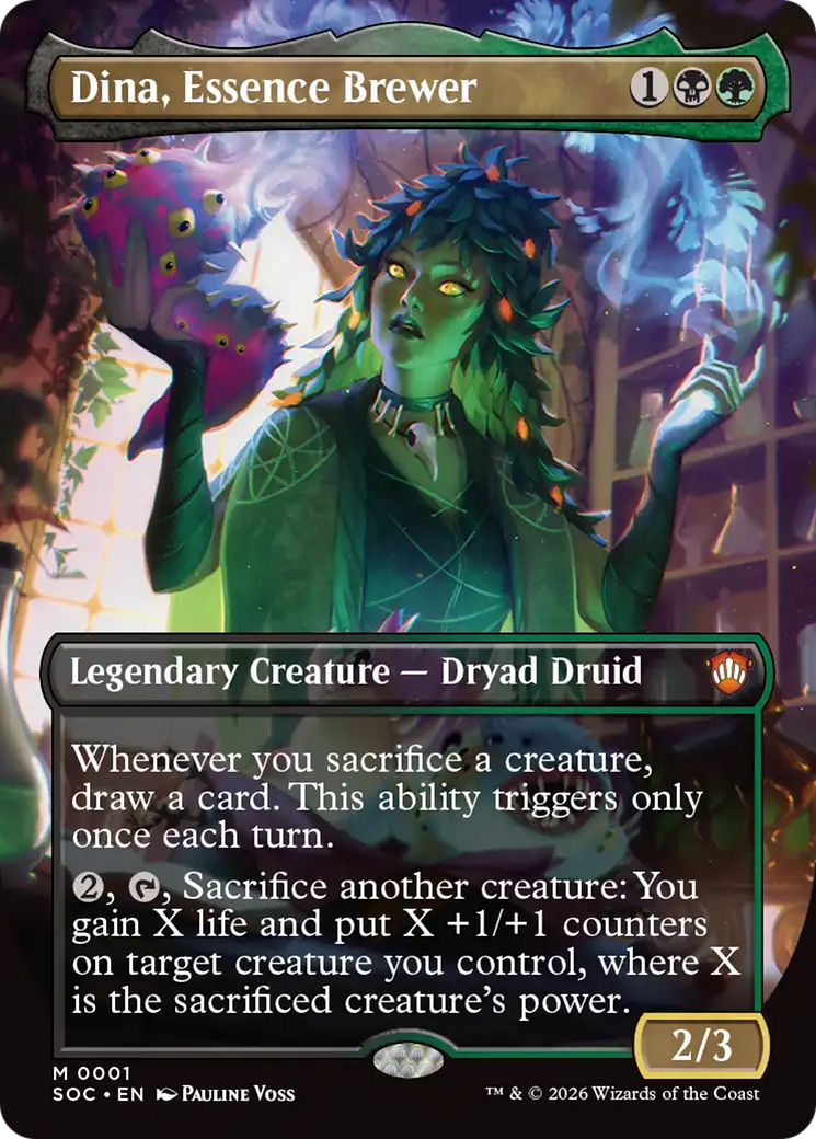 Dina, Essence Brewer - Borderless - Full Art [SOC-1]