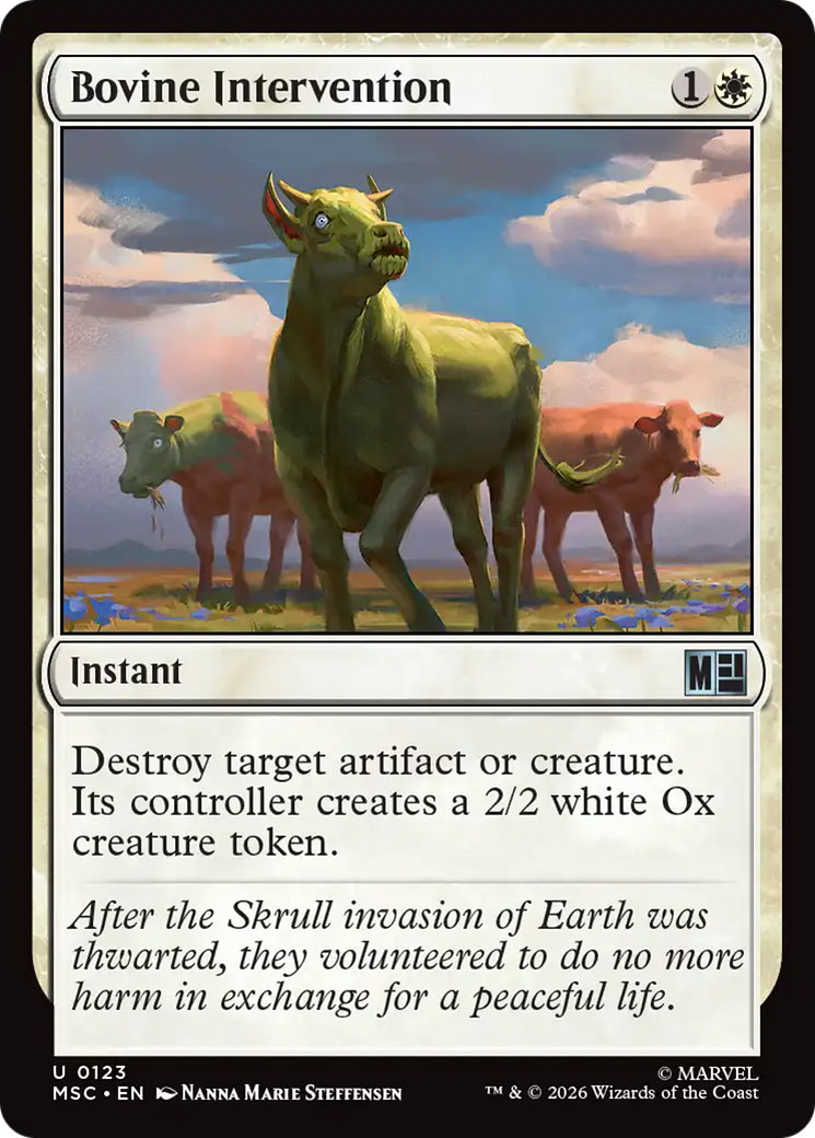 Bovine Intervention [MSC-123]