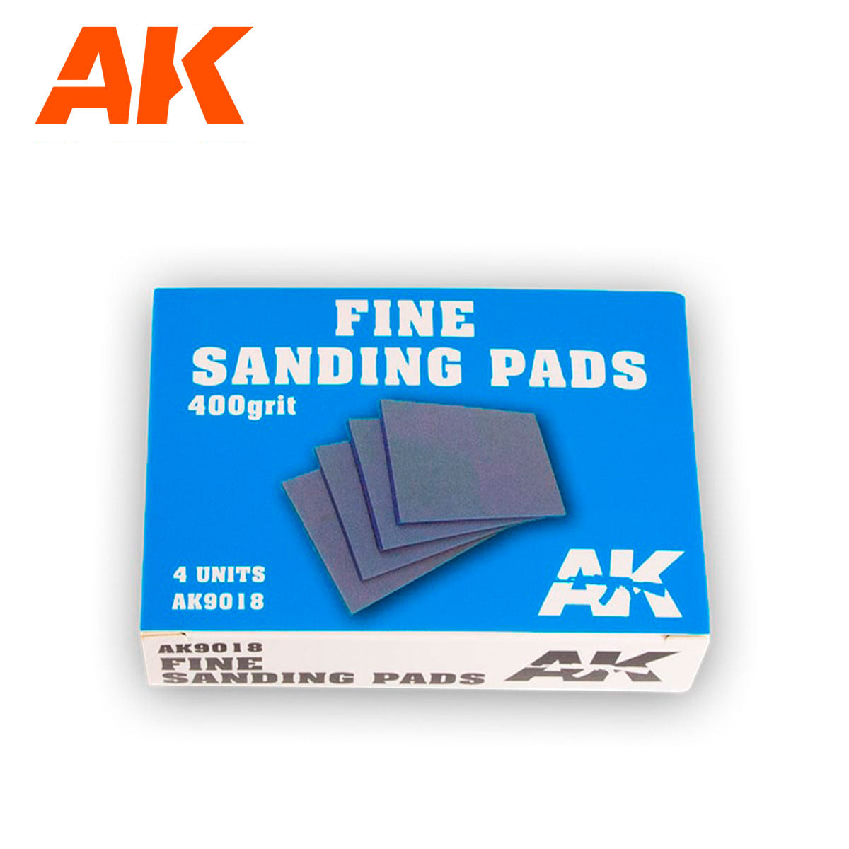 Fine Sanding Pads 400 Grit 4 Units