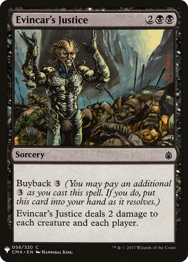 Evincar's Justice [PLST-CMA-58]