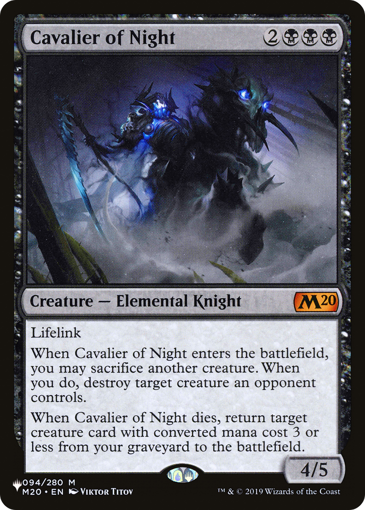 Cavalier of Night [PLST-M20-94]