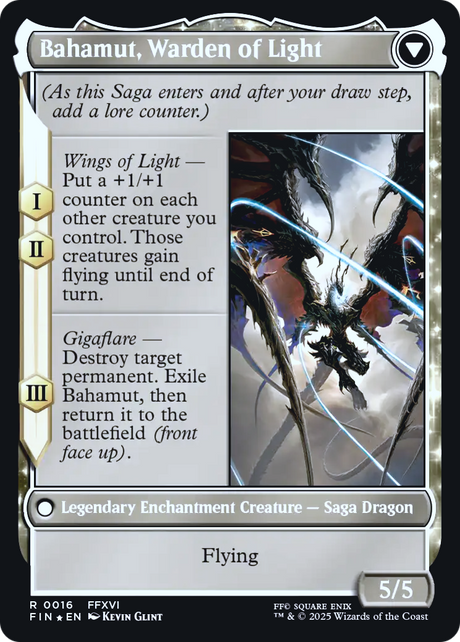 Dion, Bahamut's Dominant // Bahamut, Warden of Light - Prerelease Promo [PFIN-16s]