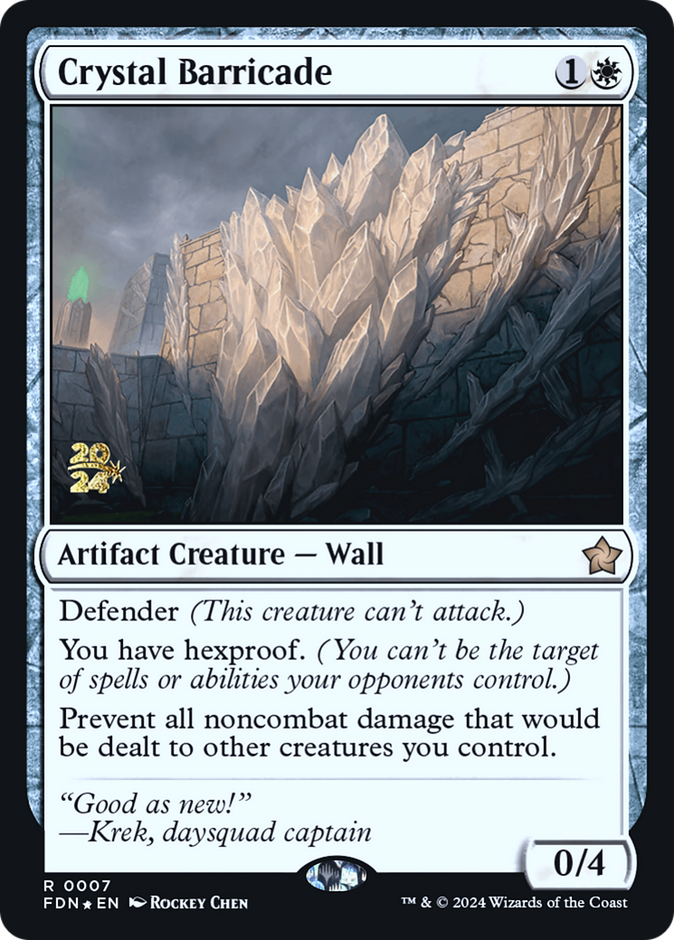 Crystal Barricade - Prerelease Promo [PFDN-7s]