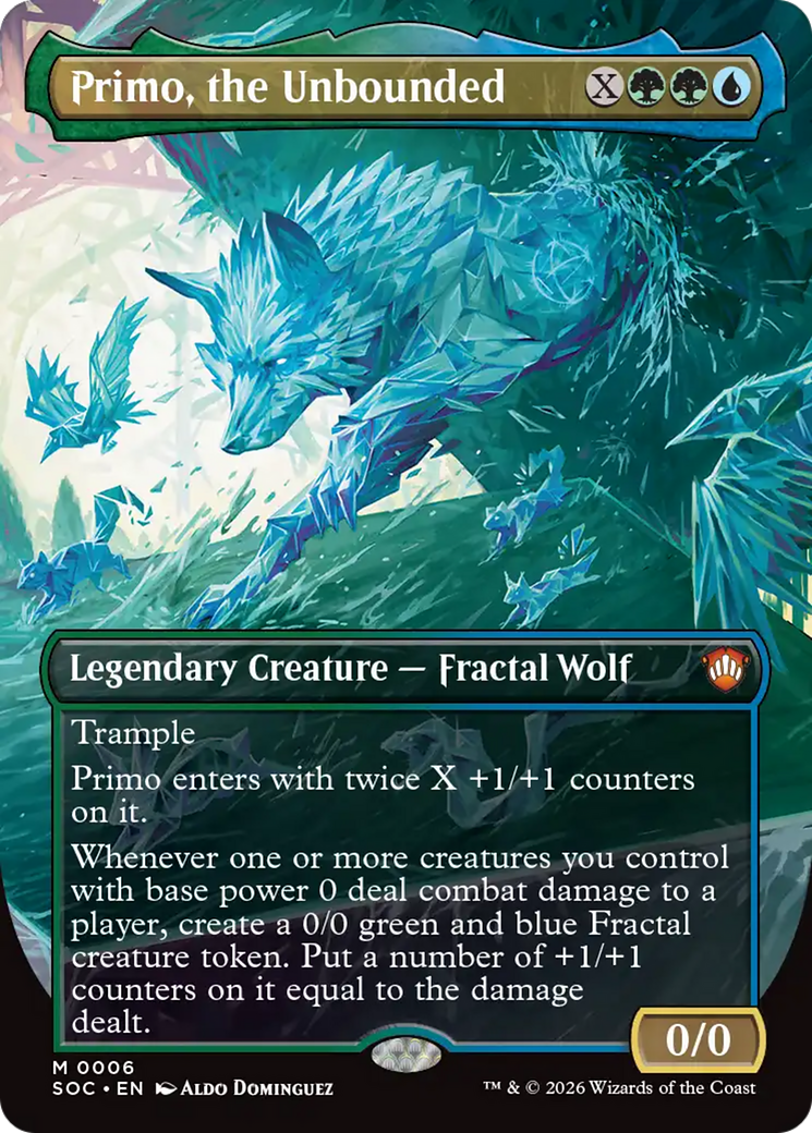 Primo, the Unbounded - Borderless - Full Art [SOC-6]