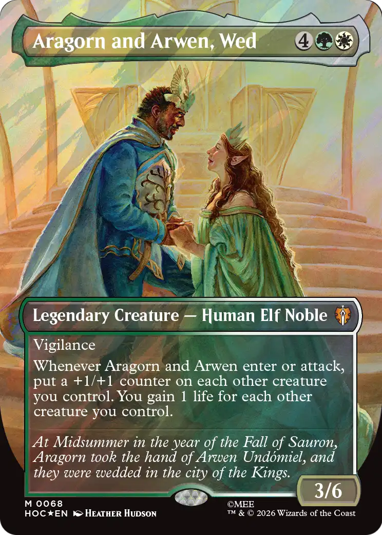 Aragorn and Arwen, Wed [HOC-68]