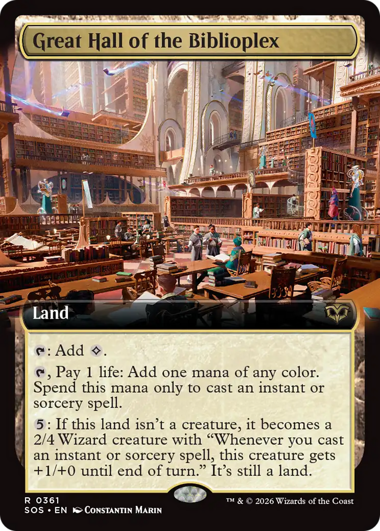 Great Hall of the Biblioplex - Extended Art [SOS-361]