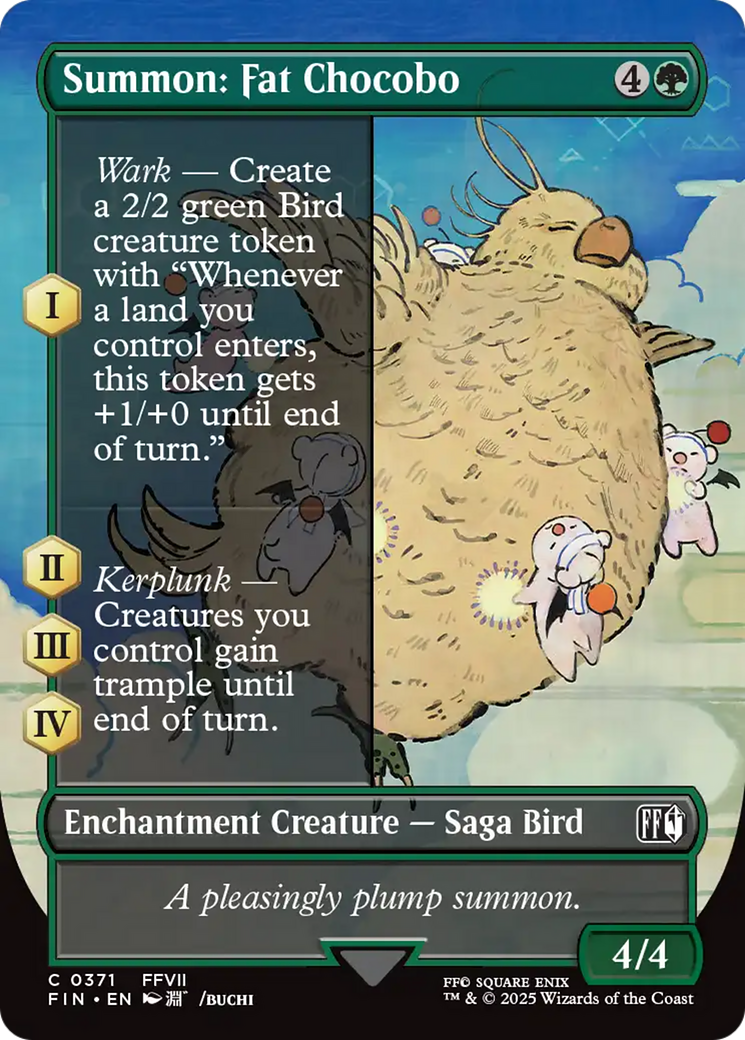 Summon: Fat Chocobo - Borderless - Full Art [FIN-371]