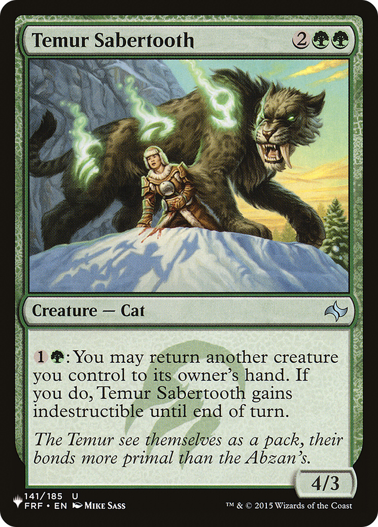 Temur Sabertooth [PLST-FRF-141]