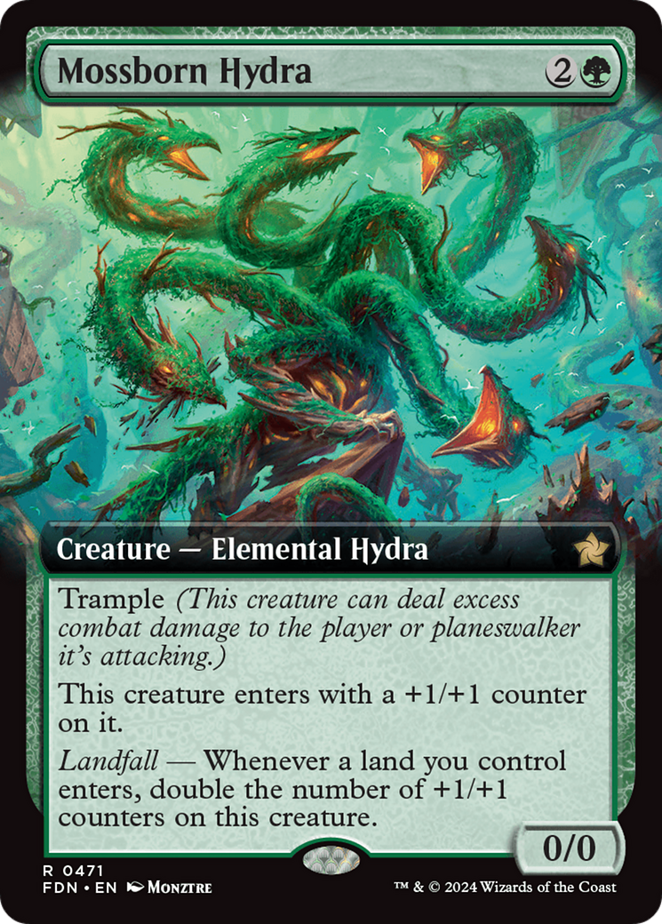 Mossborn Hydra - Extended Art [FDN-471]